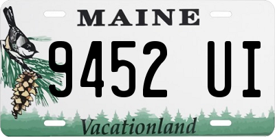 ME license plate 9452UI