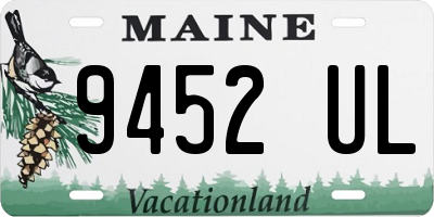 ME license plate 9452UL