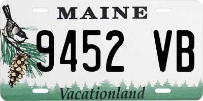 ME license plate 9452VB