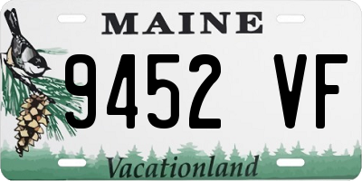 ME license plate 9452VF