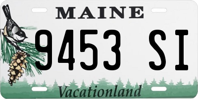 ME license plate 9453SI