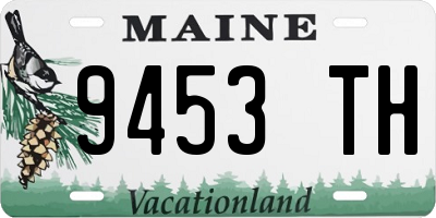 ME license plate 9453TH