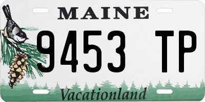 ME license plate 9453TP