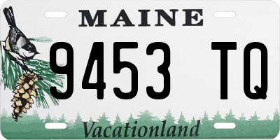 ME license plate 9453TQ