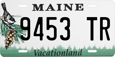ME license plate 9453TR