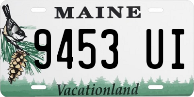 ME license plate 9453UI