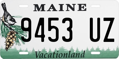 ME license plate 9453UZ