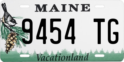ME license plate 9454TG