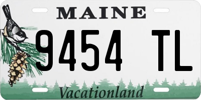 ME license plate 9454TL