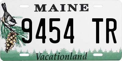 ME license plate 9454TR