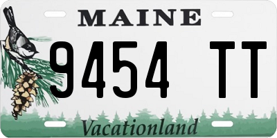 ME license plate 9454TT