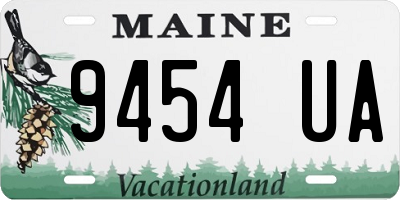 ME license plate 9454UA