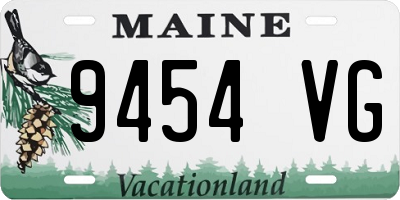 ME license plate 9454VG