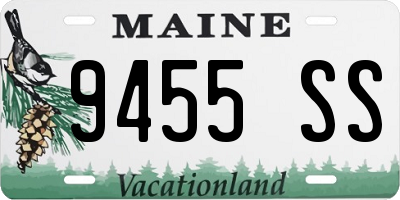 ME license plate 9455SS