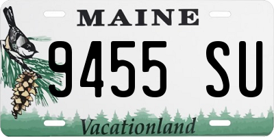ME license plate 9455SU