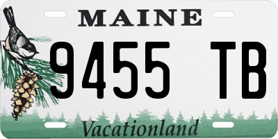 ME license plate 9455TB