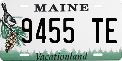 ME license plate 9455TE