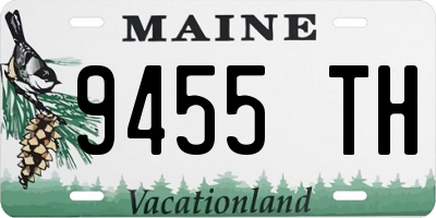 ME license plate 9455TH
