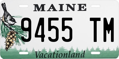 ME license plate 9455TM