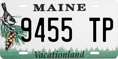 ME license plate 9455TP