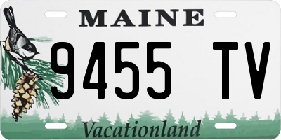 ME license plate 9455TV