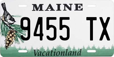 ME license plate 9455TX