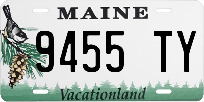 ME license plate 9455TY