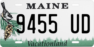 ME license plate 9455UD
