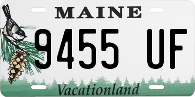 ME license plate 9455UF