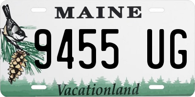 ME license plate 9455UG