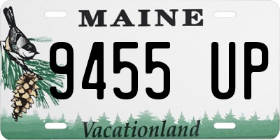ME license plate 9455UP