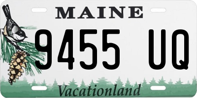 ME license plate 9455UQ