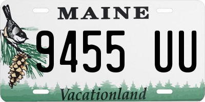 ME license plate 9455UU