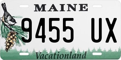 ME license plate 9455UX