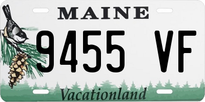 ME license plate 9455VF