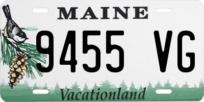 ME license plate 9455VG