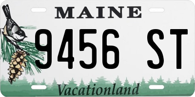 ME license plate 9456ST