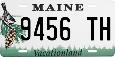 ME license plate 9456TH