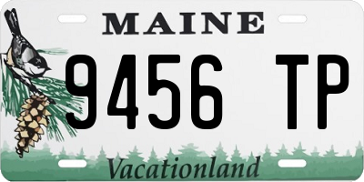 ME license plate 9456TP