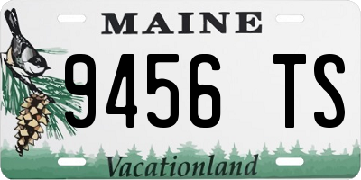 ME license plate 9456TS