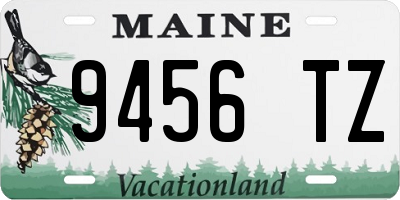 ME license plate 9456TZ