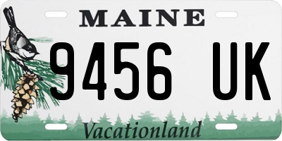 ME license plate 9456UK