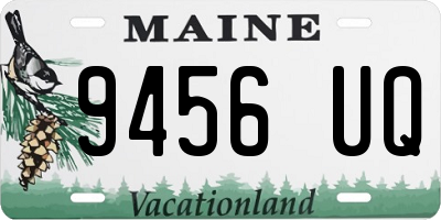 ME license plate 9456UQ
