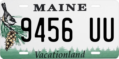 ME license plate 9456UU