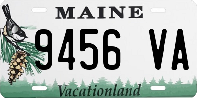 ME license plate 9456VA