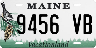 ME license plate 9456VB