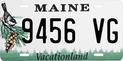 ME license plate 9456VG