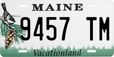 ME license plate 9457TM