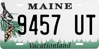 ME license plate 9457UT