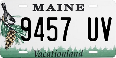 ME license plate 9457UV